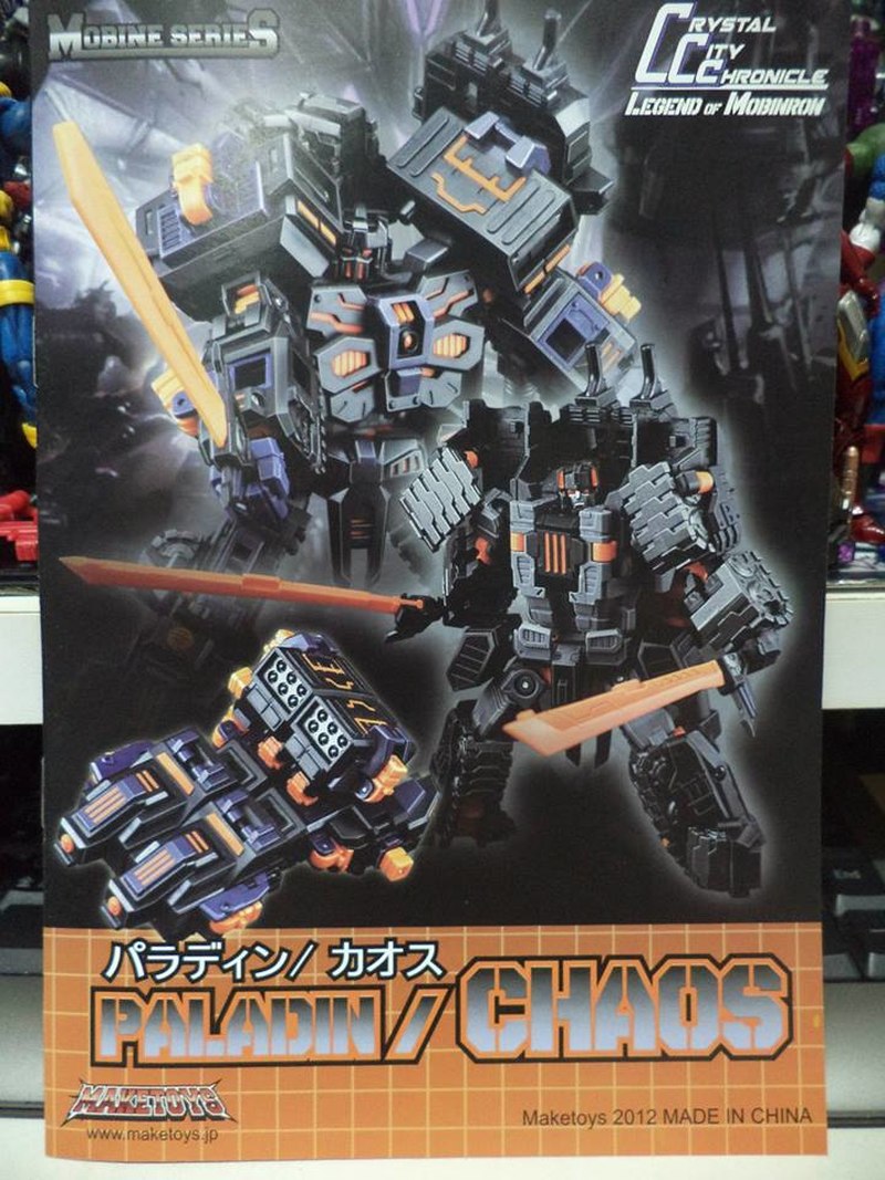 Maketoys MB-01-C Mobine Paladin Chaos In-Hand Images Shows Figure In and  Out of Box